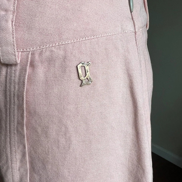 Galliano Peach Vintage Skirt Cotton & linen blend.  Size 26 - Picture 5 of 9